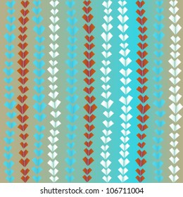 Seamless pattern with colored plaited lines