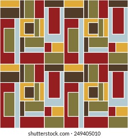 Seamless pattern. Colored rectangles background