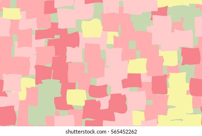 Seamless pattern of colored rectangles. The chaotic layout. Fashion camouflage.