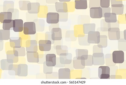 Seamless pattern of colored rounded rectangles. Chaotic location. Fashion camouflage.