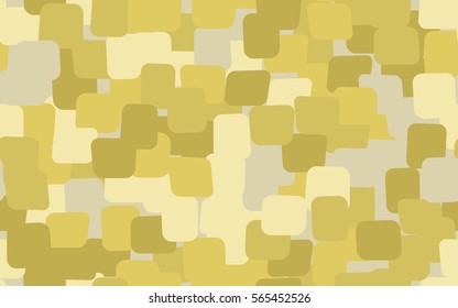 Seamless pattern of colored rounded rectangles. Chaotic location. Fashion camouflage.