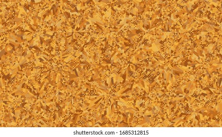 Seamless pattern. Colored snowflakes. Colorful ice. Chaotic paints. Honeycomb structure. The picture contains ascending dynamic groups of elements.
