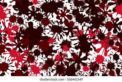 Seamless pattern of colored spots and blotches. Camouflage.