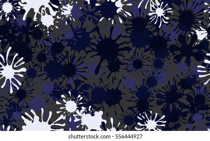 Seamless pattern of colored spots and blotches. Camouflage.