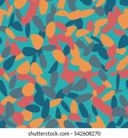 Seamless pattern of colored spots. Camouflage.