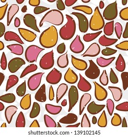 Seamless pattern of colored spots with scratches