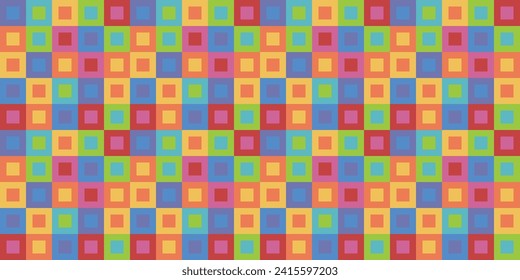 Seamless pattern colored squares .Vector illustration.