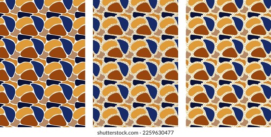 Seamless pattern. Pattern with colored stones