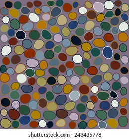 seamless pattern of colored stones for design