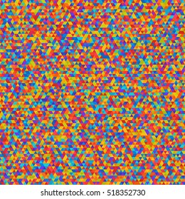 Seamless Pattern of Colored Triangles for Wrapping. Creative Unique Celebration Geometric Patterned Motif.