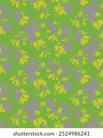 Seamless pattern with colorful pattern of abstract flowers
