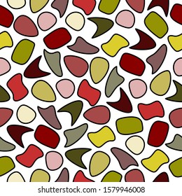 Seamless pattern colorful abstract geometric shapes. It can be used for decoration of textile, paper and other surfaces.