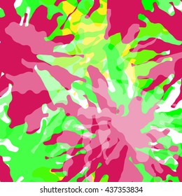 Seamless pattern with colorful abstract geometric ornament. Vector illustration