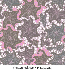 Seamless pattern with colorful abstract magical flowers. Handmade. Vector, floral ornament. Print for bed linens, fabric, textiles, wallpaper, greeting cards, wrapping paper, gift box
