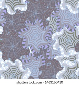 Seamless pattern with colorful abstract magical flowers. Handmade. Vector, floral ornament. Print for bed linens, fabric, textiles, wallpaper, greeting cards, wrapping paper, gift box
