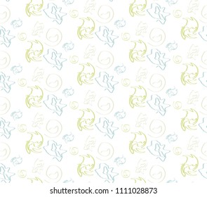Seamless pattern, colorful abstract print design, abstract seamless printing design, next generation thing