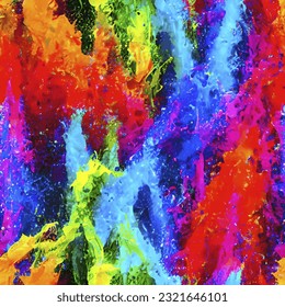 patrón transparente colorido color de salpicadura abstracto color fondo repeticiones vectoriales
