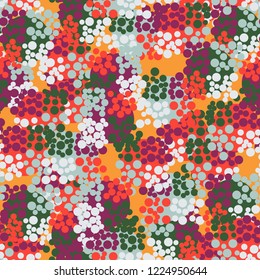 Seamless pattern. Colorful abstract urban camouflage. For children and women. Editing is available.