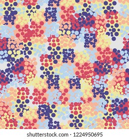 Seamless pattern. Colorful abstract urban camouflage. For children and women. Editing is available.