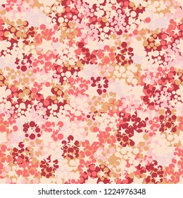 Seamless pattern. Colorful abstract urban camouflage. For children and women. Five-pointed stars. Editing is available.