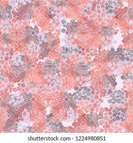 Seamless pattern. Colorful abstract urban camouflage. For children and women. Parquet texture. Editing is available.