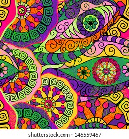 Seamless pattern with colorful abstracts translucent figures (vector eps 10)