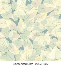 Seamless pattern with colorful autumn leaves. plus EPS10 vector file
