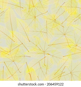 Seamless pattern with colorful autumn leaves. plus EPS10 vector file