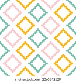 Patrón inmaculado con diseño azteca colorido