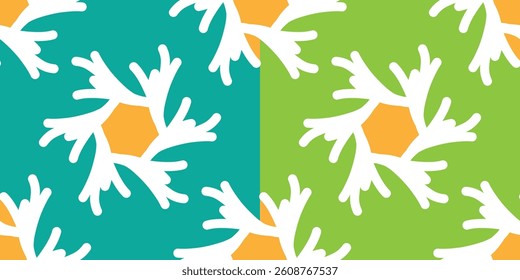 seamless pattern colorful background with abstract shape design vector