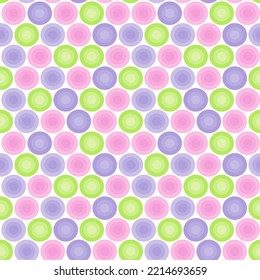 Seamless pattern with colorful balls. Geometric background. Vector illustration. Design for web, wallpaper, wrapping, textile, print, fabric, fashion 