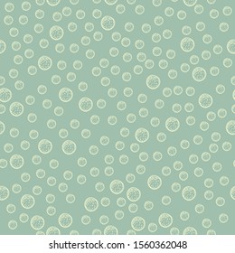 Seamless Pattern with colorful Balls. Scandinavian Style. Vector Illustration