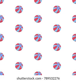 Seamless Pattern with colorful balls. Vector Illustration