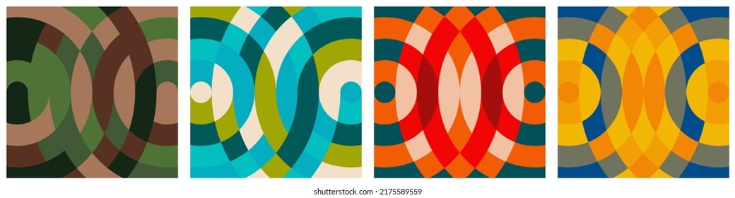 seamless pattern, colorful banner set, unique abstract seamless pattern