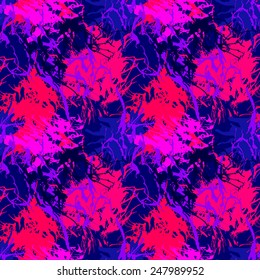 Seamless pattern with colorful blots. Unusual texture of pattern.