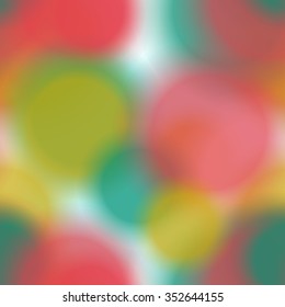 Seamless pattern with colorful blurred circles.  Background tile for winter holidays. Abstract texture template.