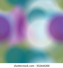 Seamless pattern with colorful blurred circles.  Background tile for winter holidays. Abstract texture template.