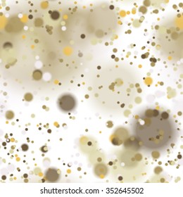 Seamless pattern with colorful blurred circles.  Background tile for winter holidays. Abstract texture template.