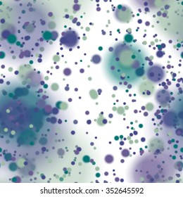 Seamless pattern with colorful blurred circles.  Background tile for winter holidays. Abstract texture template.