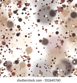Seamless pattern with colorful blurred circles.  Background tile for winter holidays. Abstract texture template.
