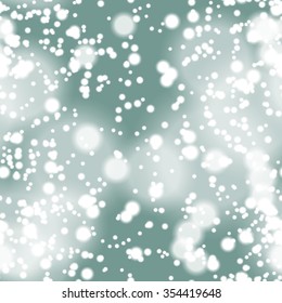 Seamless pattern with colorful blurred circles.  Background tile for winter holidays. Abstract texture template.