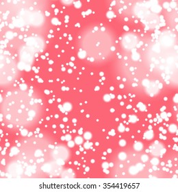 Seamless pattern with colorful blurred circles.  Background tile for winter holidays. Abstract texture template.