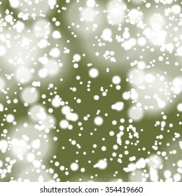 Seamless pattern with colorful blurred circles.  Background tile for winter holidays. Abstract texture template.