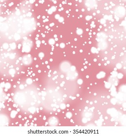 Seamless pattern with colorful blurred circles.  Background tile for winter holidays. Abstract texture template.