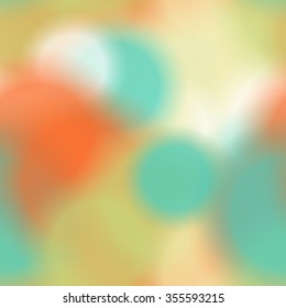 Seamless pattern with colorful blurred circles.  Background tile for winter holidays. Abstract texture template.