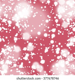 Seamless pattern with colorful blurred circles.  Background tile for winter holidays. Abstract texture template.