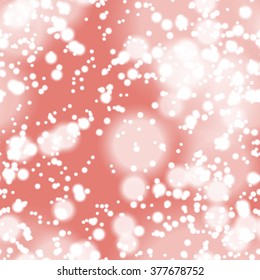 Seamless pattern with colorful blurred circles.  Background tile for winter holidays. Abstract texture template.