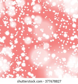 Seamless pattern with colorful blurred circles.  Background tile for winter holidays. Abstract texture template.
