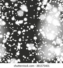Seamless pattern with colorful blurred circles.  Background tile for winter holidays. Abstract texture template.