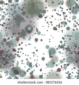 Seamless pattern with colorful blurred circles.  Background tile for winter holidays. Abstract texture template.